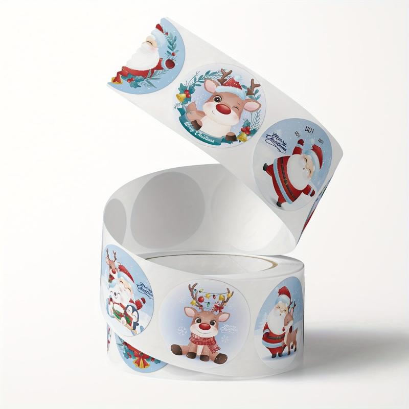 500 Christmas Theme Gift Label Stickers