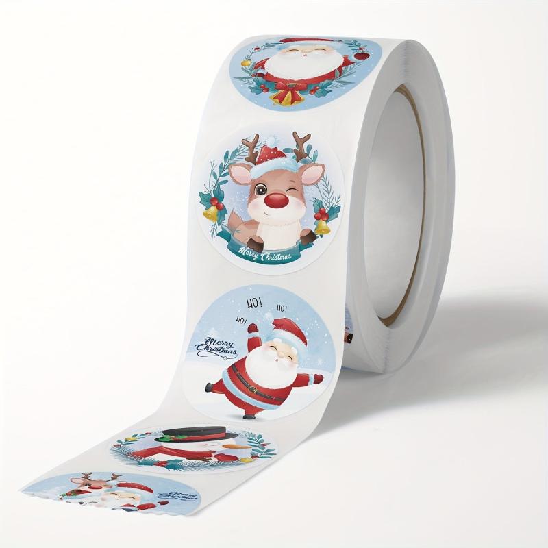 500 Christmas Theme Gift Label Stickers