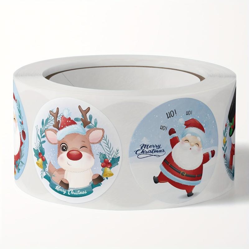 500 Christmas Theme Gift Label Stickers