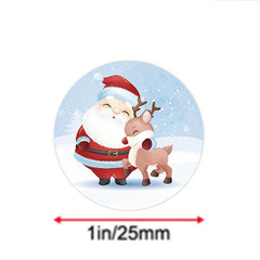500 Christmas Theme Gift Label Stickers