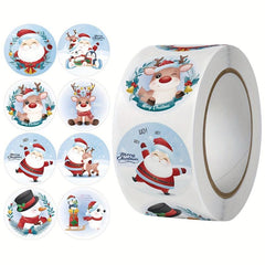 500 Christmas Theme Gift Label Stickers