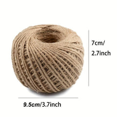 Natural Jute Twine 1mm Gift Wrapping String DIY Rope Garden Cord