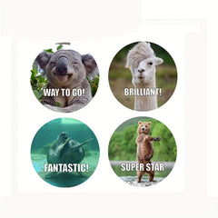 500pcs Animals Cartoon Stickers for Students Teacher Reward Sticker