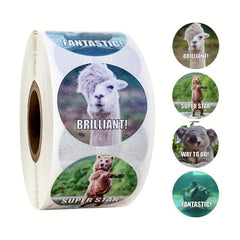 500pcs Animals Cartoon Stickers for Students Teacher Reward Sticker