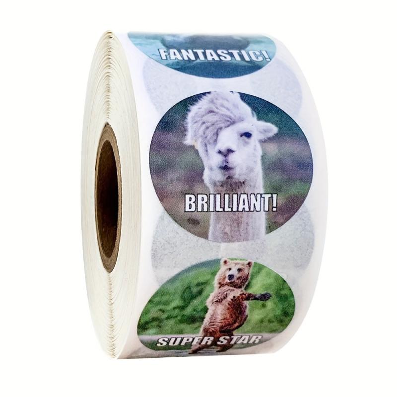 500pcs Animals Cartoon Stickers for Students Teacher Reward Sticker