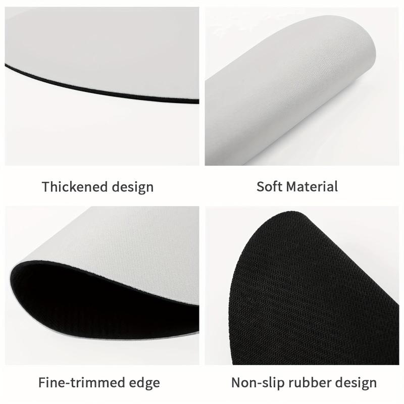 Round Cat Mouse Pad Non Slip Washable Mousepad 20cmx20cm