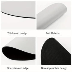 Round Cat Mouse Pad Non Slip Washable Mousepad 20cmx20cm