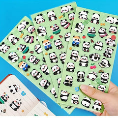 1pc Cartoon Panda 3D Bubble Sticker DIY Hand Account Material Sealing Sticker