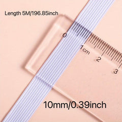 3MM 6MM 10MM Flat Elastic Bands Nylon Rubber Waist Band Sewing Garment Applique