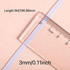3MM 6MM 10MM Flat Elastic Bands Nylon Rubber Waist Band Sewing Garment Applique