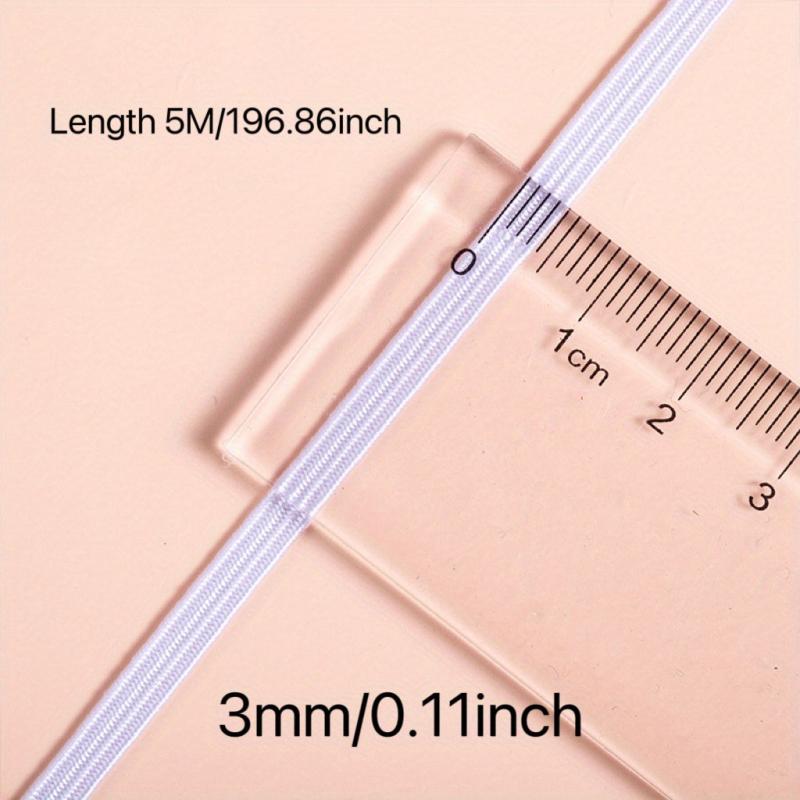 3MM 6MM 10MM Flat Elastic Bands Nylon Rubber Waist Band Sewing Garment Applique