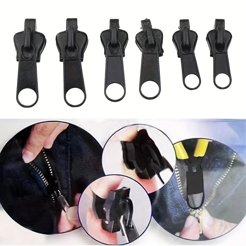 6pcs Bag Zipper Head Plastic/Metal Universal Zipper Head