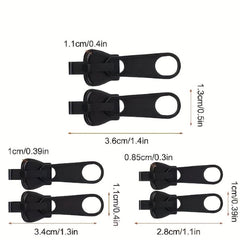 6pcs Bag Zipper Head Plastic/Metal Universal Zipper Head