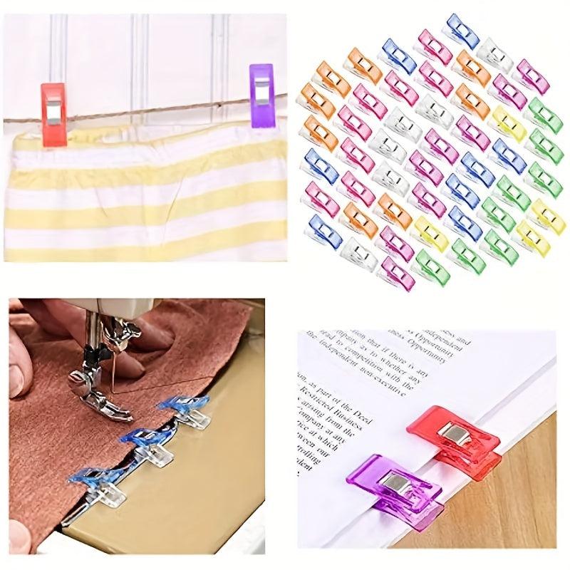 50pcs Sewing Clips Colorful Craft Knitting Safety Clips Paper Binder