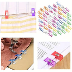 50pcs Sewing Clips Colorful Craft Knitting Safety Clips Paper Binder