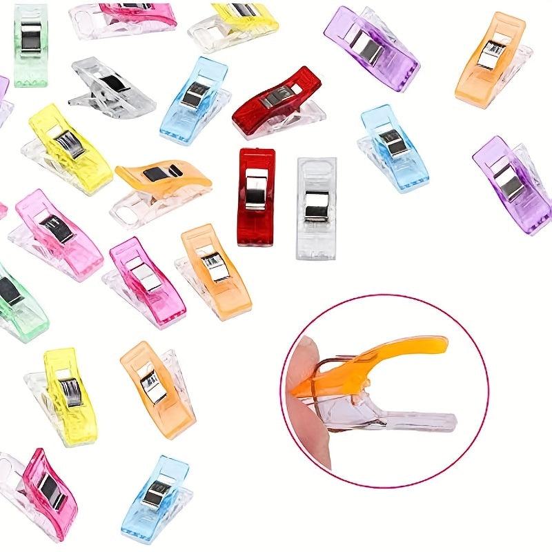 50pcs Sewing Clips Colorful Craft Knitting Safety Clips Paper Binder