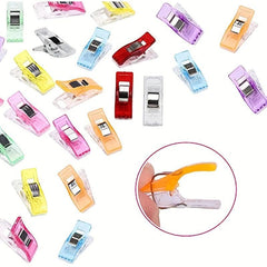 50pcs Sewing Clips Colorful Craft Knitting Safety Clips Paper Binder