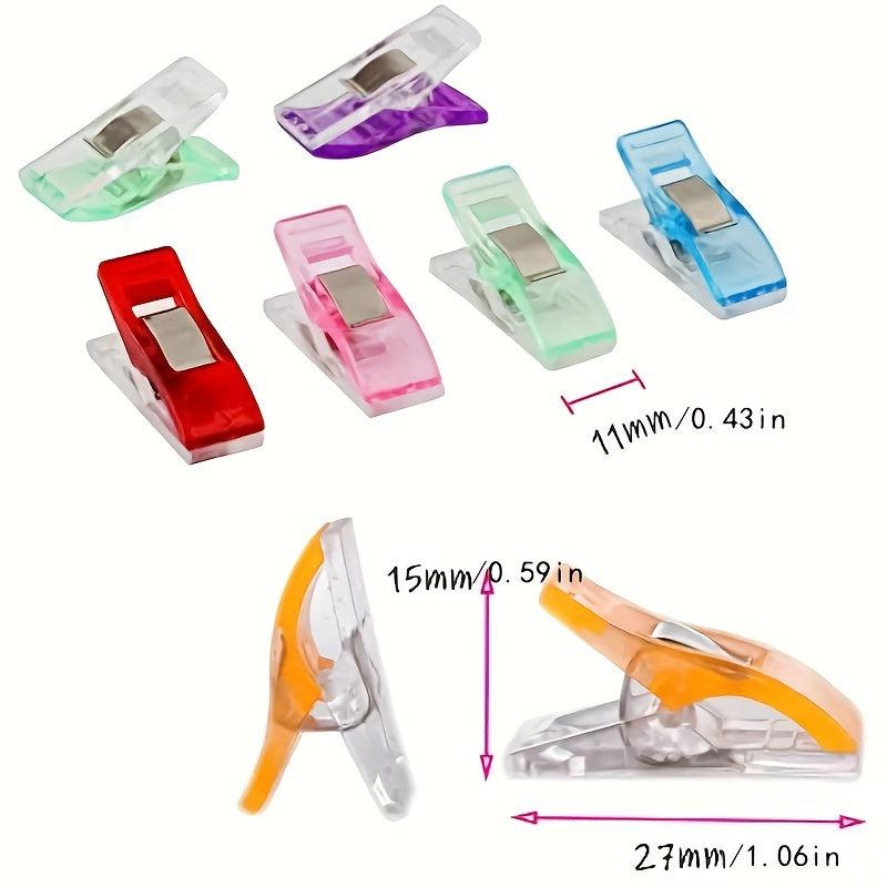 50pcs Sewing Clips Colorful Craft Knitting Safety Clips Paper Binder