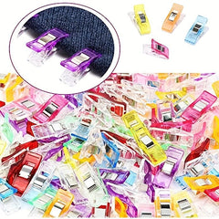 50pcs Sewing Clips Colorful Craft Knitting Safety Clips Paper Binder