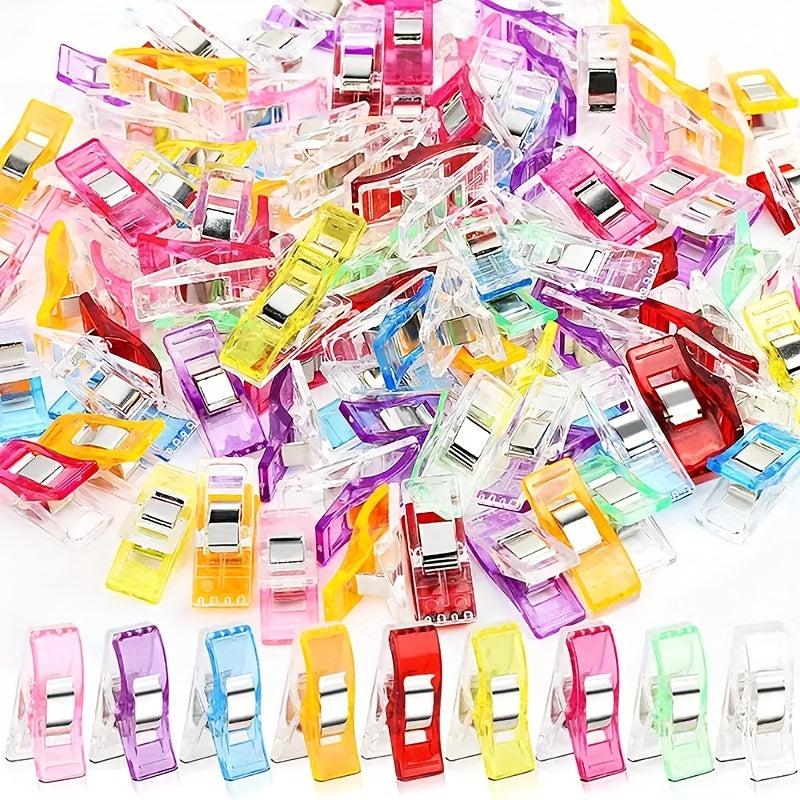 50pcs Sewing Clips Colorful Craft Knitting Safety Clips Paper Binder