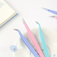 6pcs Colorful Scrapbook Tweezers Washi Tape Precision Tweezers