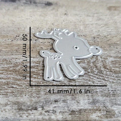 1pc Christmas Deer Metal Cutting Dies DIY Craft Embossing