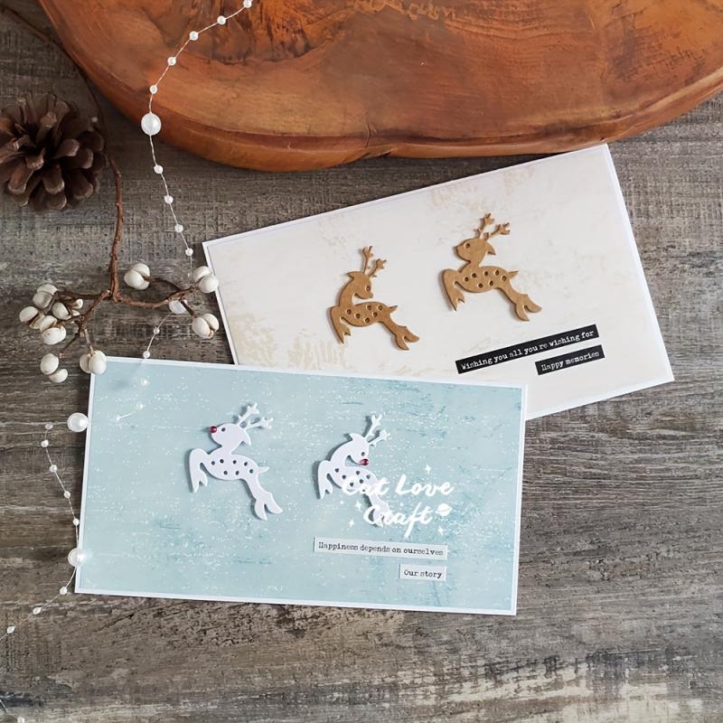 1pc Christmas Deer Metal Cutting Dies DIY Craft Embossing