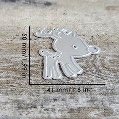 1pc Christmas Deer Metal Cutting Dies DIY Craft Embossing