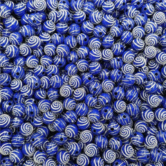 50Pcs 8mm Spiral Rhinestone Acrylic Beads for DIY Jewelry Making
