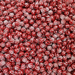 50Pcs 8mm Spiral Rhinestone Acrylic Beads for DIY Jewelry Making