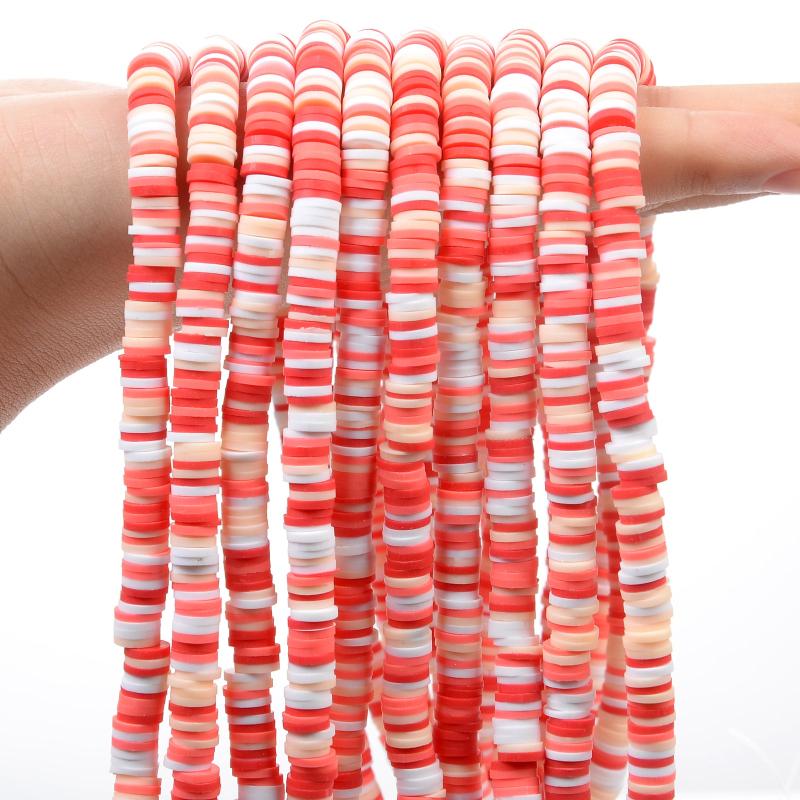 350pcs 6mm Polymer Clay Beads Jewelry Making DIY Bracelets Necklace Earrings