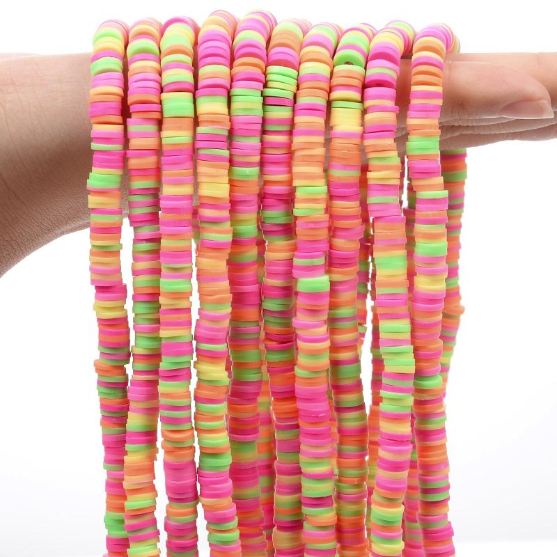 350pcs 6mm Polymer Clay Beads Jewelry Making DIY Bracelets Necklace Earrings