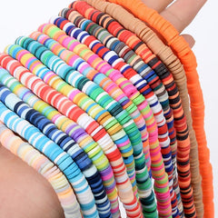 350pcs 6mm Polymer Clay Beads Jewelry Making DIY Bracelets Necklace Earrings