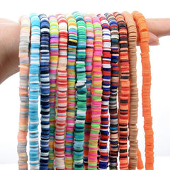 350pcs 6mm Polymer Clay Beads Jewelry Making DIY Bracelets Necklace Earrings