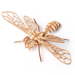 3D Wooden Insect Animal Puzzle DIY Toy Gift