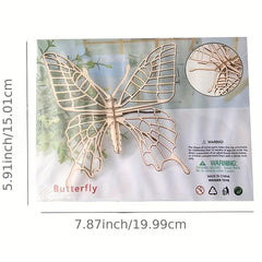 3D Wooden Insect Animal Puzzle DIY Toy Gift
