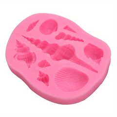 Marine Style Pendant Silicone Mold 6pcs Mermaid Tail Shape