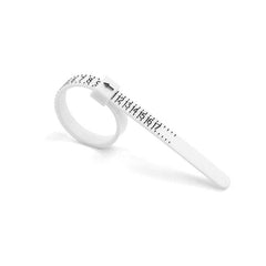 Ring Sizer Measuring Tool Finger Size Gauge Clear Jewelry Sizing 17 Rings Size
