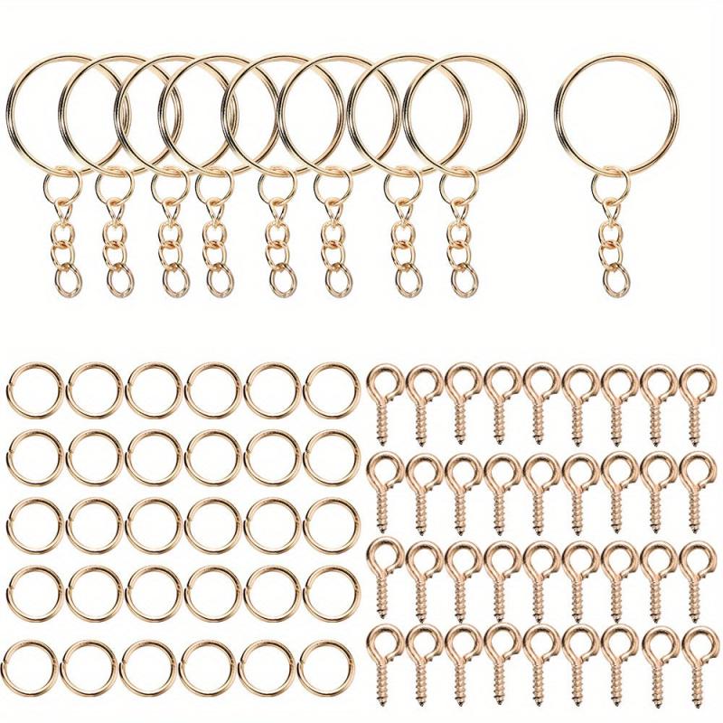 DIY Keychain Making Set Jewelry Accessories Kit for Epoxy Resin Key Chain