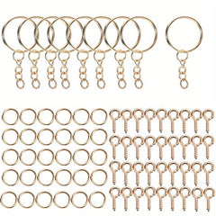 DIY Keychain Making Set Jewelry Accessories Kit for Epoxy Resin Key Chain