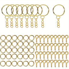 DIY Keychain Making Set Jewelry Accessories Kit for Epoxy Resin Key Chain