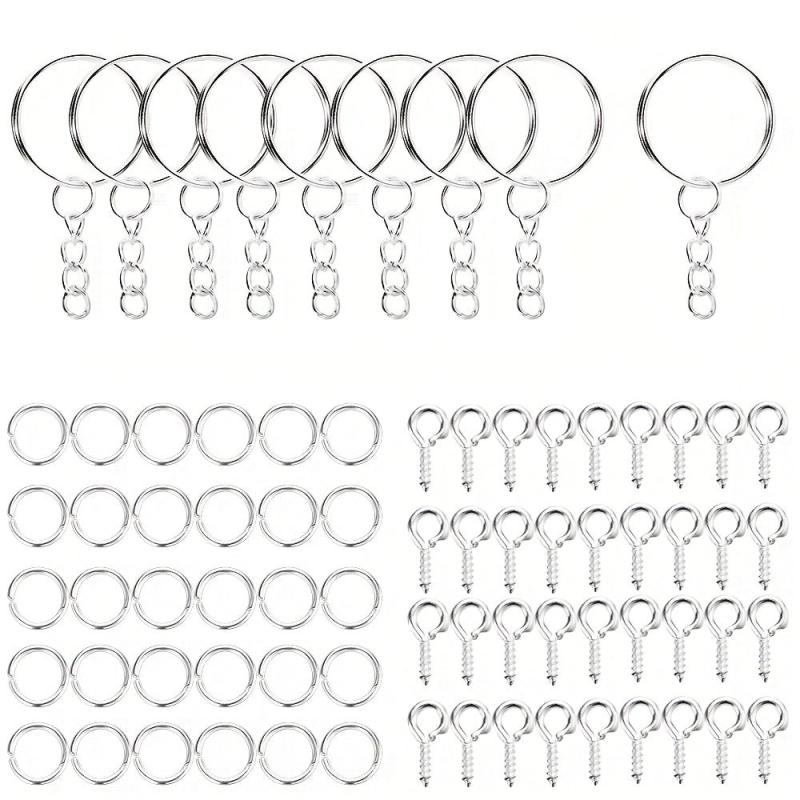 DIY Keychain Making Set Jewelry Accessories Kit for Epoxy Resin Key Chain