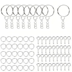 DIY Keychain Making Set Jewelry Accessories Kit for Epoxy Resin Key Chain