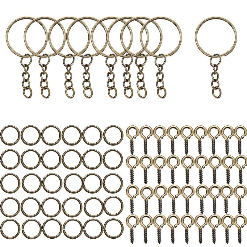 DIY Keychain Making Set Jewelry Accessories Kit for Epoxy Resin Key Chain