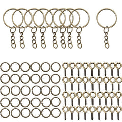 DIY Keychain Making Set Jewelry Accessories Kit for Epoxy Resin Key Chain