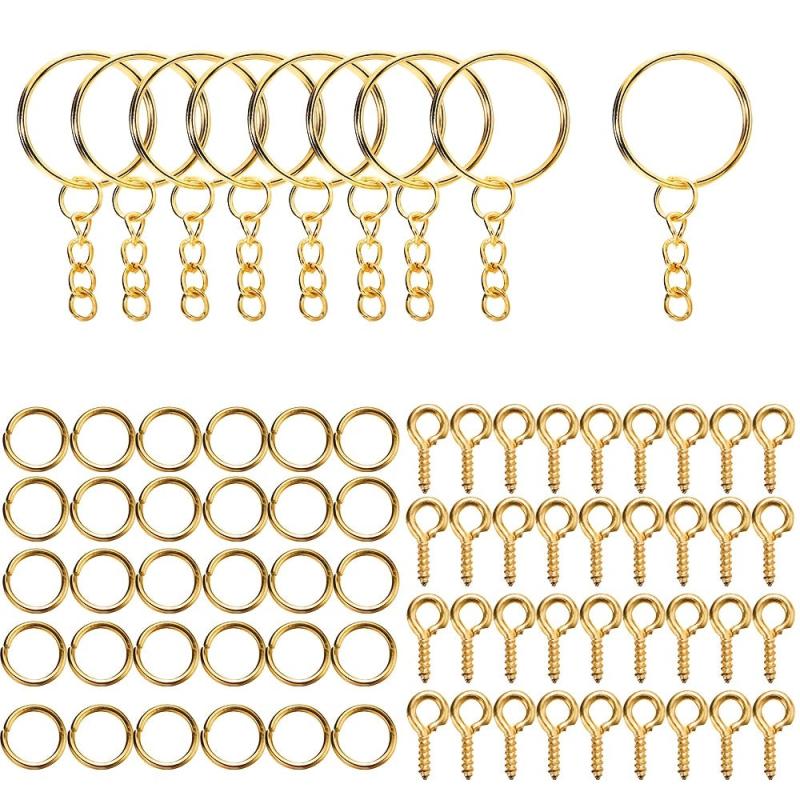 DIY Keychain Making Set Jewelry Accessories Kit for Epoxy Resin Key Chain