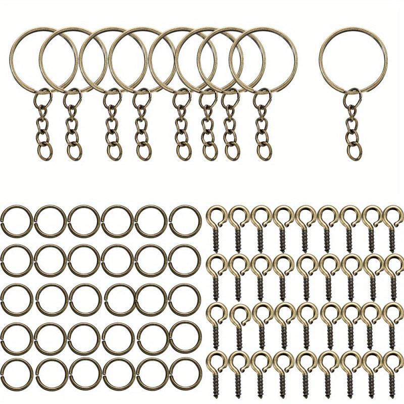 DIY Keychain Making Set Jewelry Accessories Kit for Epoxy Resin Key Chain