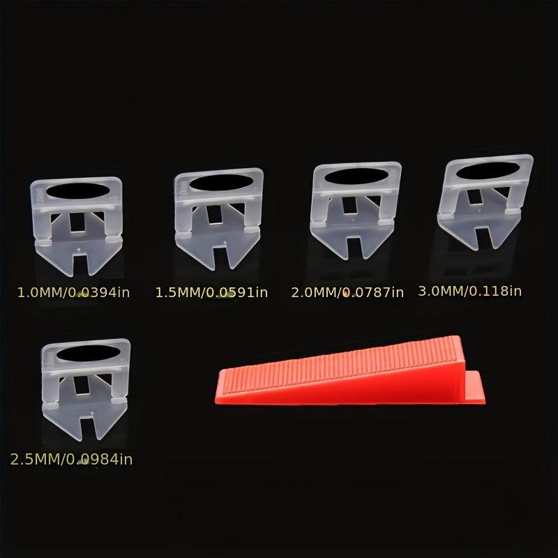 100pcs Tile Leveling System Pliers Spacers Clips & Wedges Toolkit