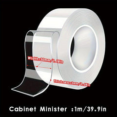 Nano Tape Double Sided Tape Transparent Reusable Washable Strip