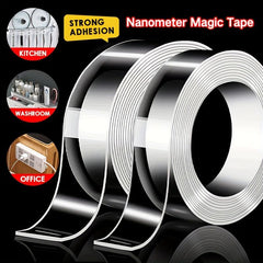 Nano Tape Double Sided Tape Transparent Reusable Washable Strip
